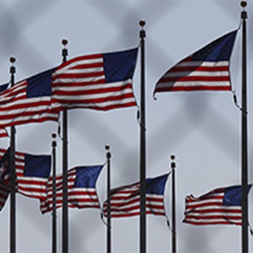American flags